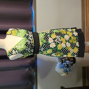dBy Ltd Green & Yellow Sleeveless Floral Dress - Ladies 8